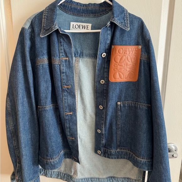 Loewe Jackets & Blazers - Loewe Blue Denim with White Label